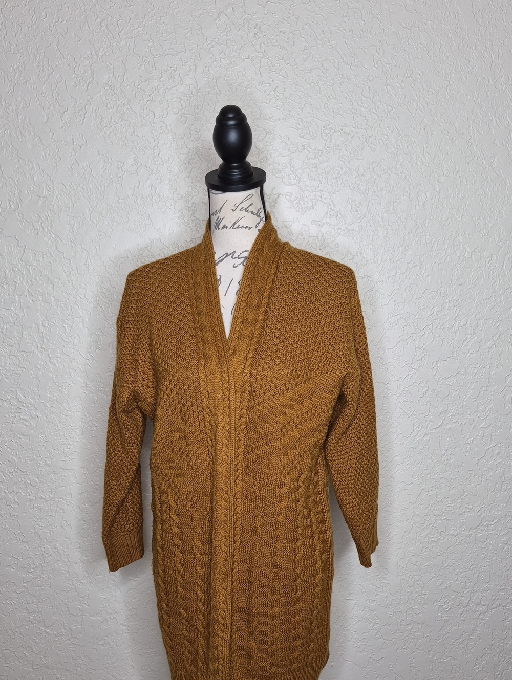 Dreamers Open Front Cardigsn Sweatee Brown Size S